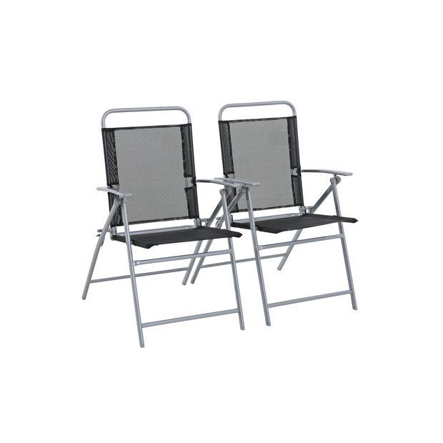 Buy Argos Home Atlantic Steel Set Of 2 Folding Chairs Garden