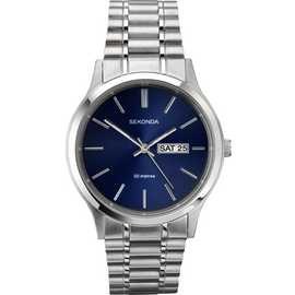 Sekonda Men's Blue Dial Stainless Steel Bracelet Watch