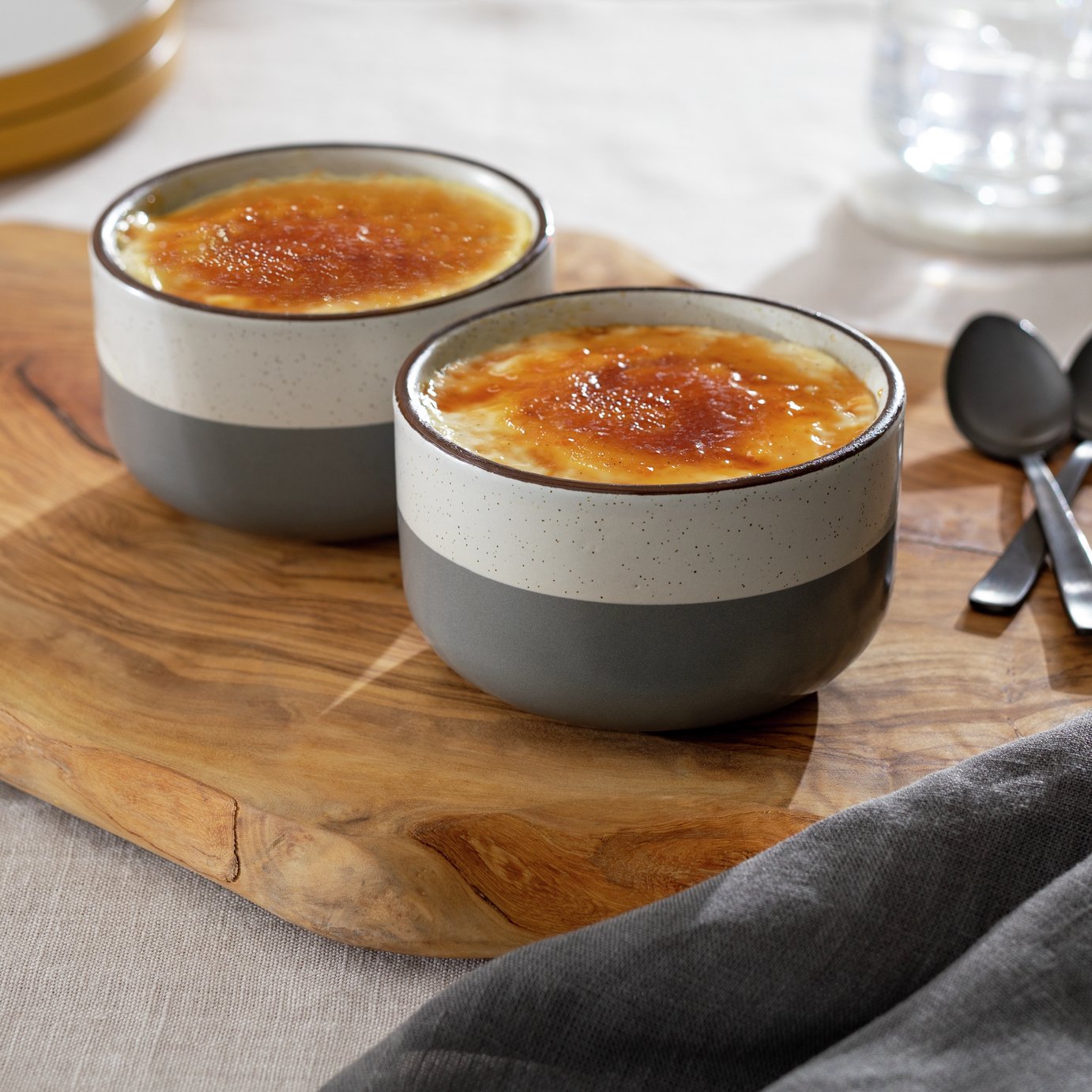 Habitat Speckle Set of 2 Ramekin - Grey