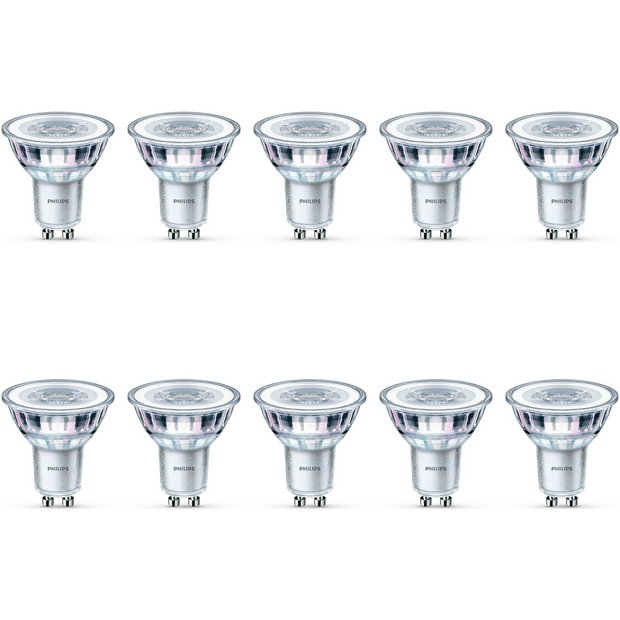 Buy Philips 50W LED GU10 Light - Pack | Light bulbs | Argos