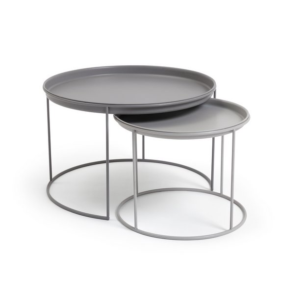 Glass side clearance tables argos