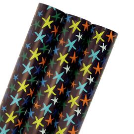 Argos Home 3 Roll Star Wrapping Paper Set
