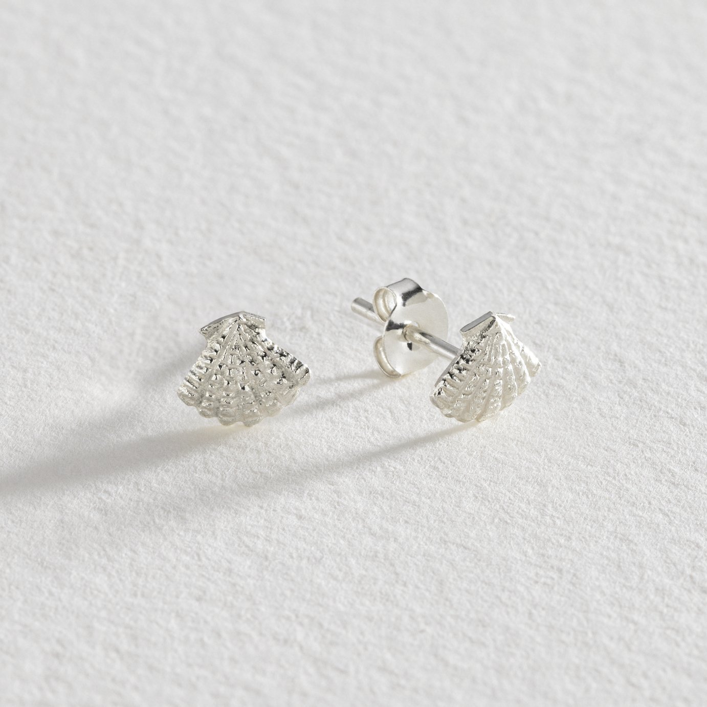 Revere Sterling Silver Seashell Stud Earrings