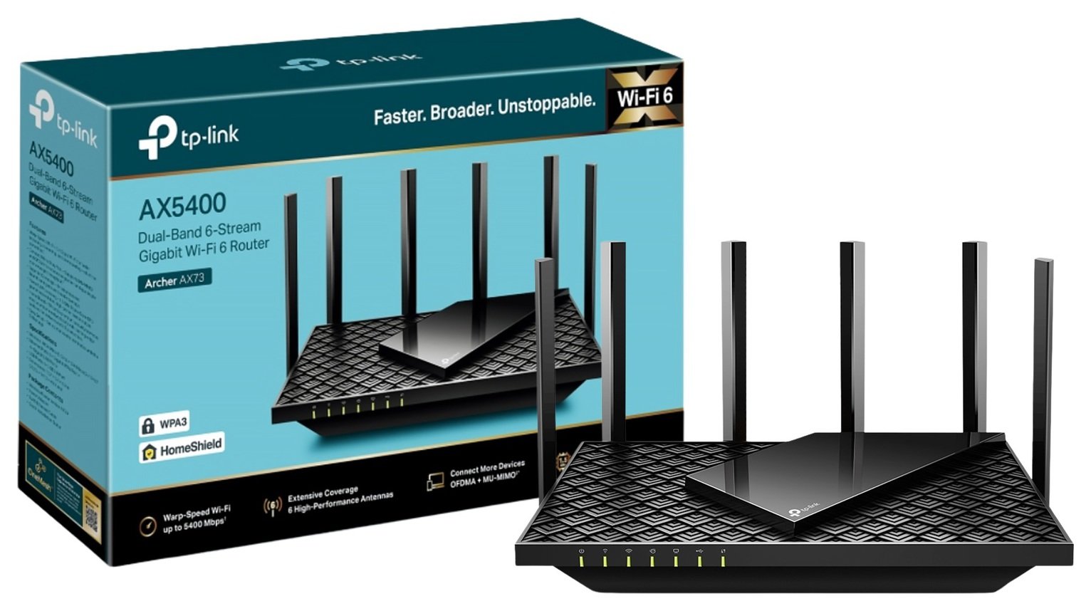 TP-Link Archer AX73 AX5400 Dual Band Gigabit Wi-Fi 6 Router