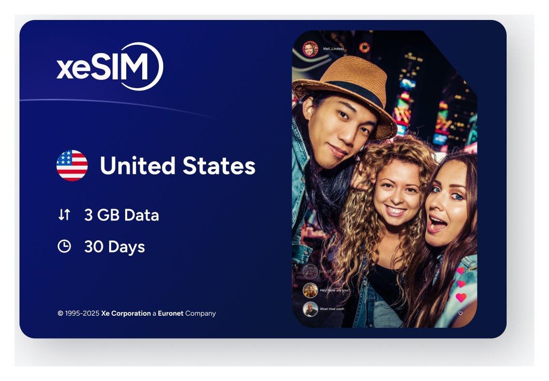 XeSIM USA Travel eSIM