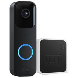 Blink Video Doorbell Wired or Battery + Sync Module - Black