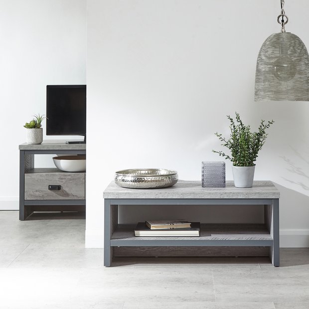 Argos coffee online table grey