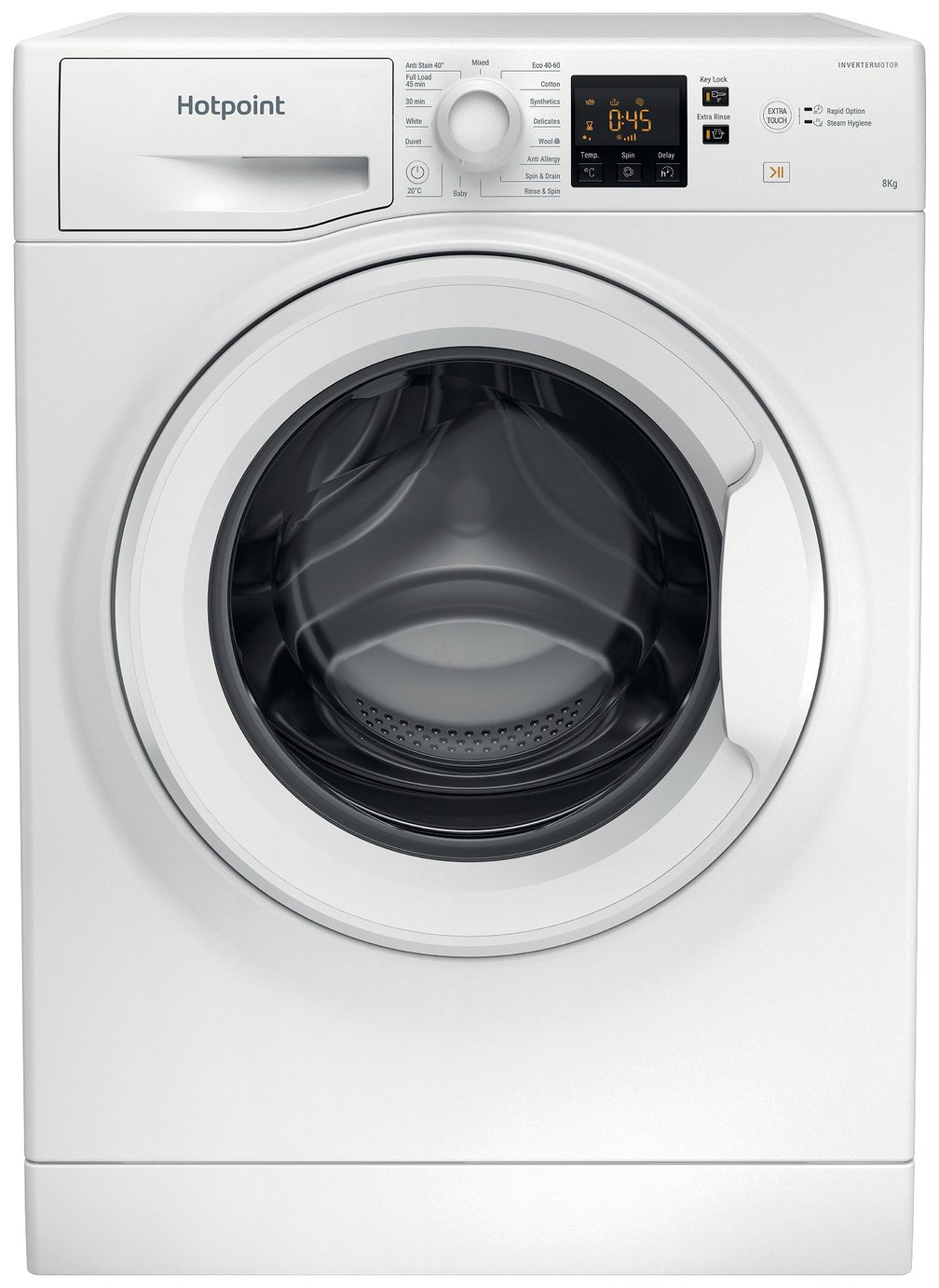 Hotpoint NSWM846WUK 8KG 1400 Spin Washing Machine - White