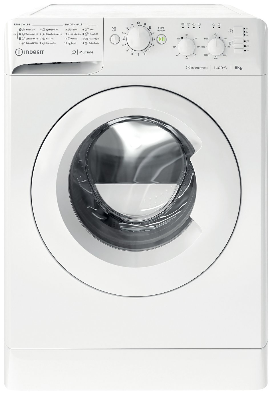 Indesit MTWC91495WUKN 9KG 1200 Spin Washing Machine - White