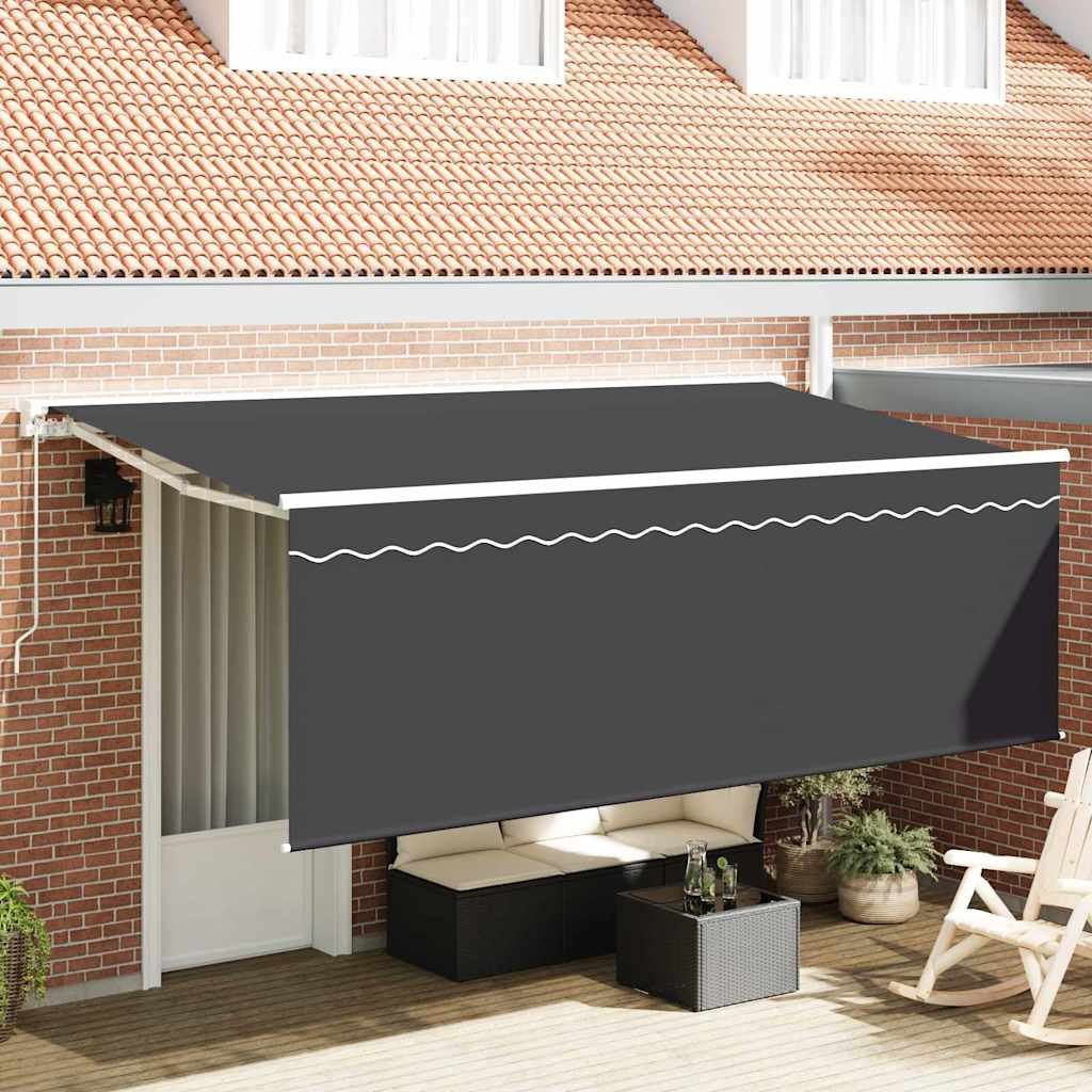 Walplus Aluminium Retractable Awning - Cream - 350 x 200 cm