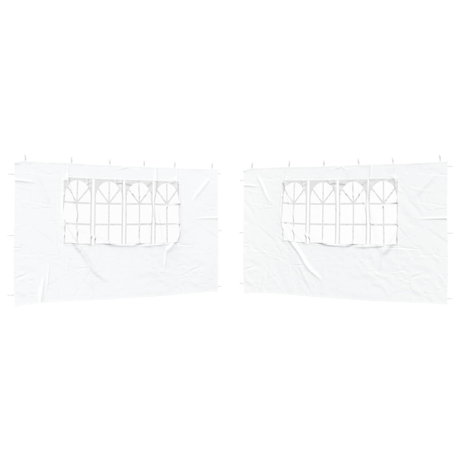 Walplus 400 x 195 cm PE Replacement Party Tent Sidewalls 2pcs - White