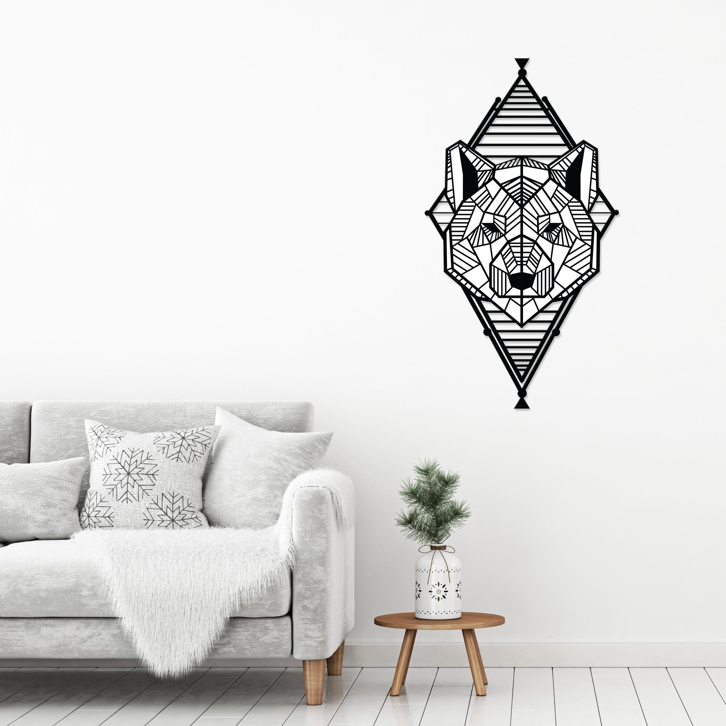 Decortie Metal Wall Art Collection Metal Typography Hanging Decoration - Black