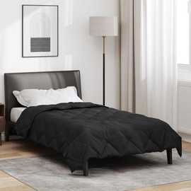 Walplus Full Year Duvet Microfibre - Black - 140 x 200 cm