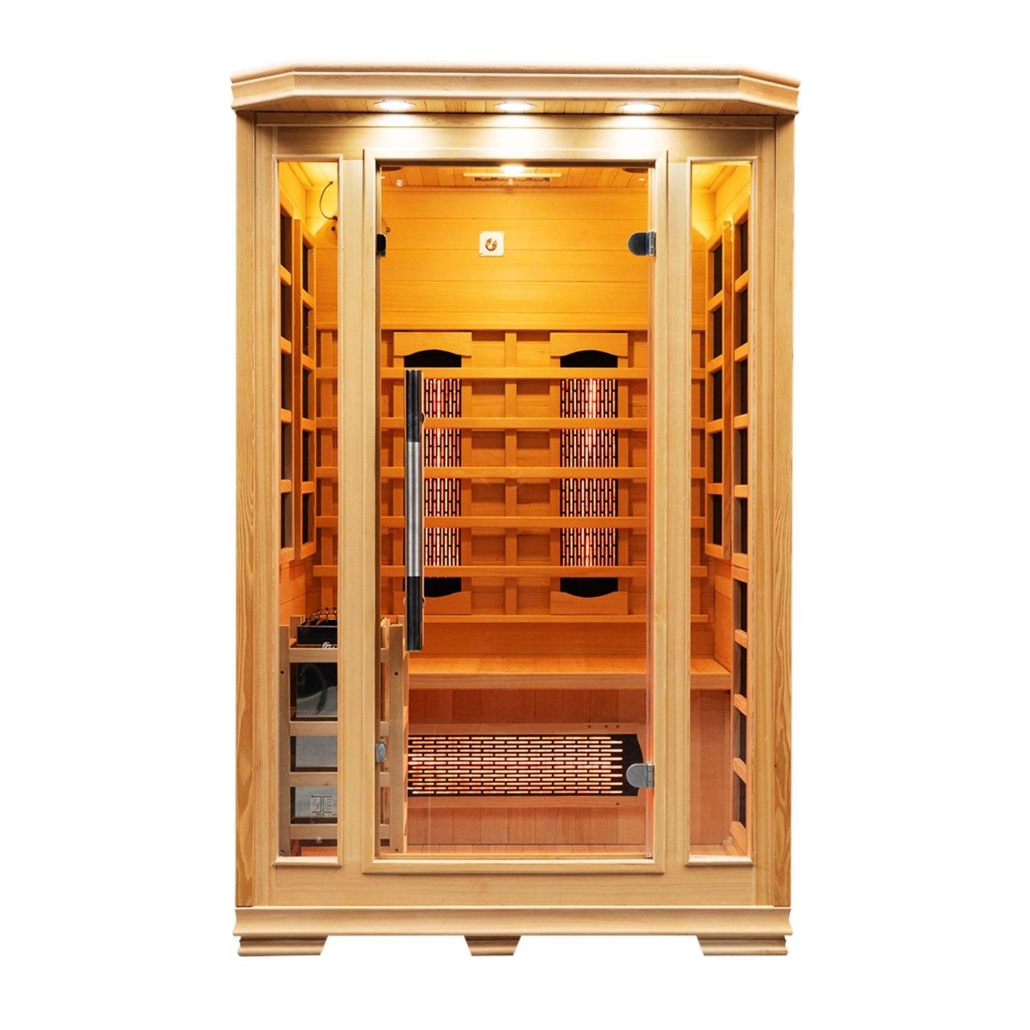 Vidalux 2 Person Hybrid Sauna With Traditional & Full Spectrum Infrared Heat
