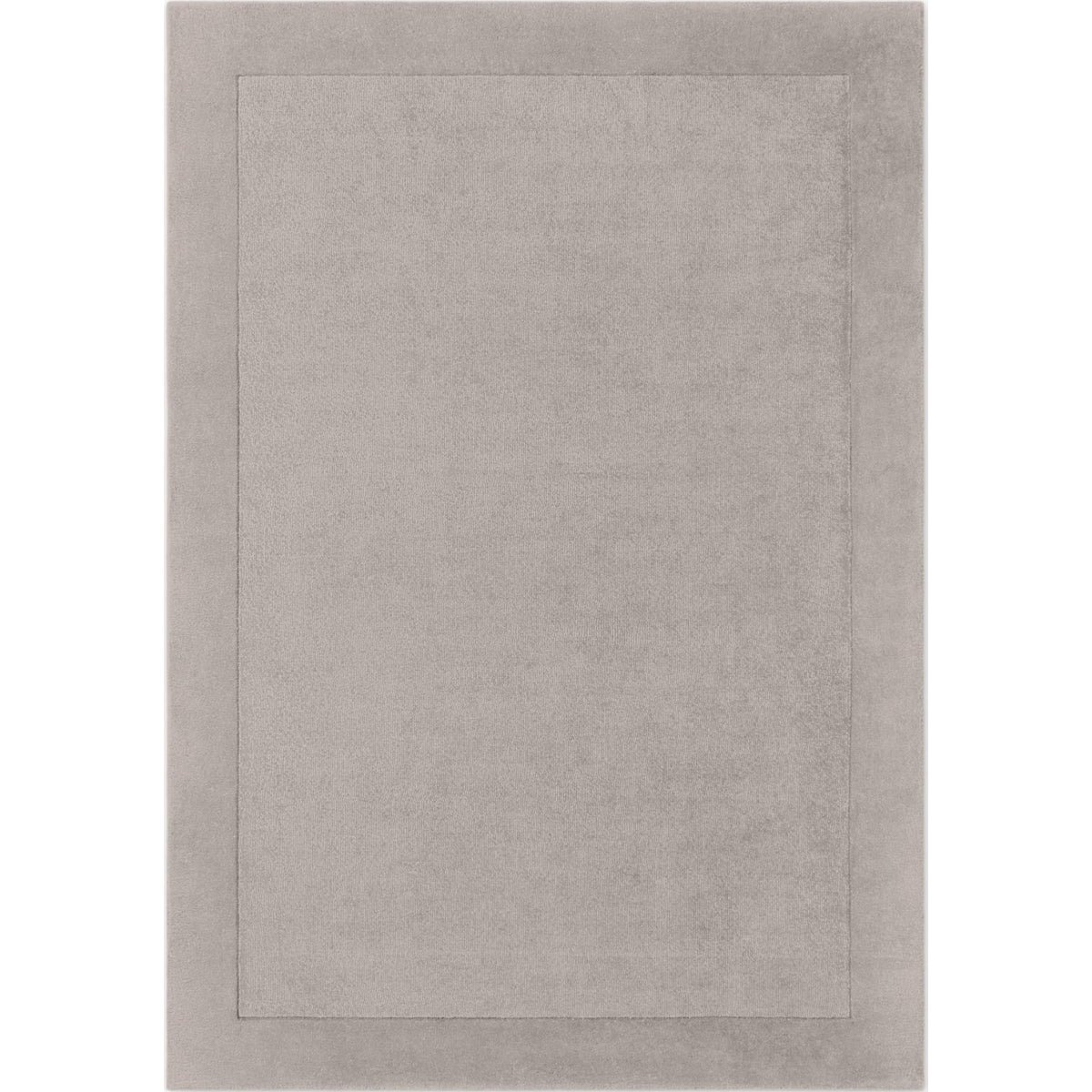 Villeroy and Boch  Grey  Kari Handmade Wool Blend Bordered Rug - 80 x 150cm