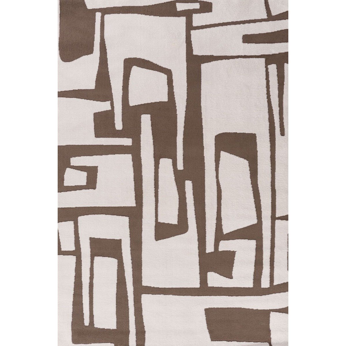 The Rugs Brown Loft Abstract Rug - 80 x 150cm