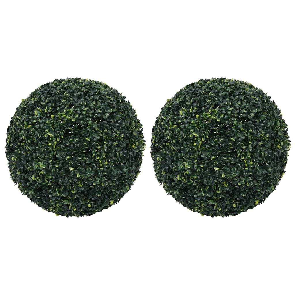 Walplus Pack of 2 Artificial Boxwood Balls - Green - 52 cm