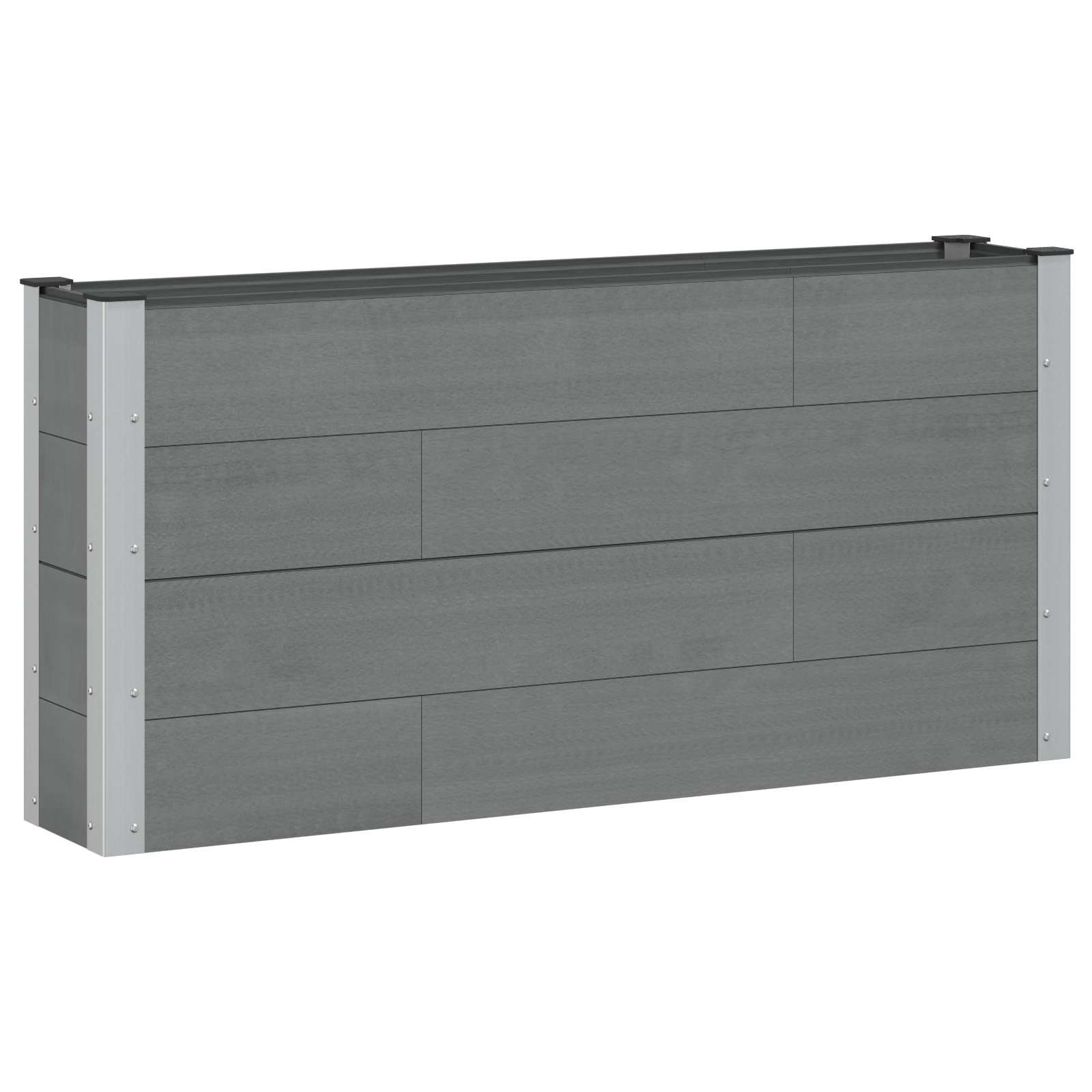 Walplus Raised Garden Bed - Grey - 150 x 30 x 72 cm