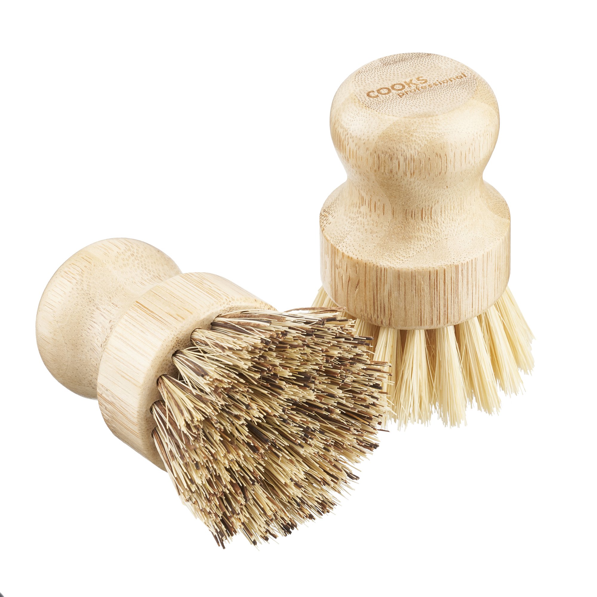 Cooks Professional Set of 2 Bamboo Pot Brushes