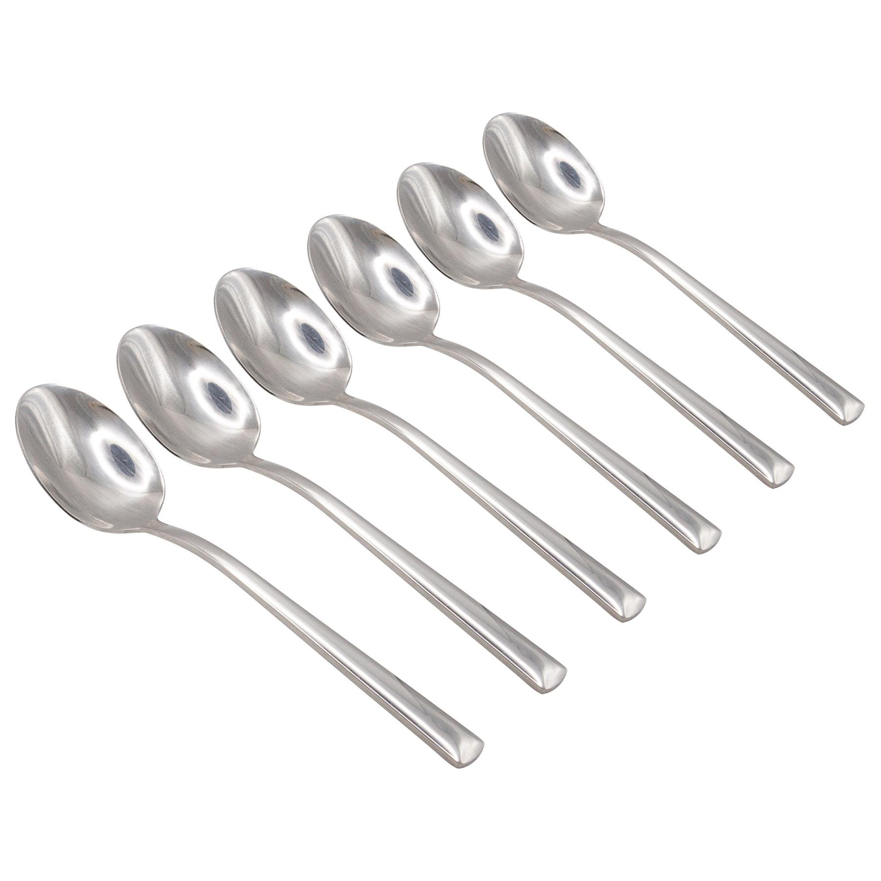 Argon Tableware Tondo Stainless Steel Teaspoons - Pack of 6