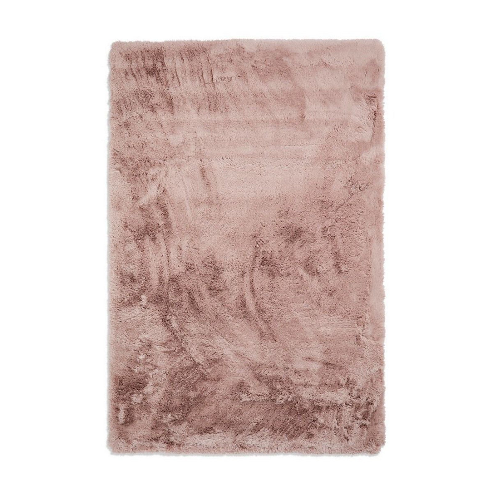 Mega Flooring Pink Shaggy Plain Rug - 80 x 150cm