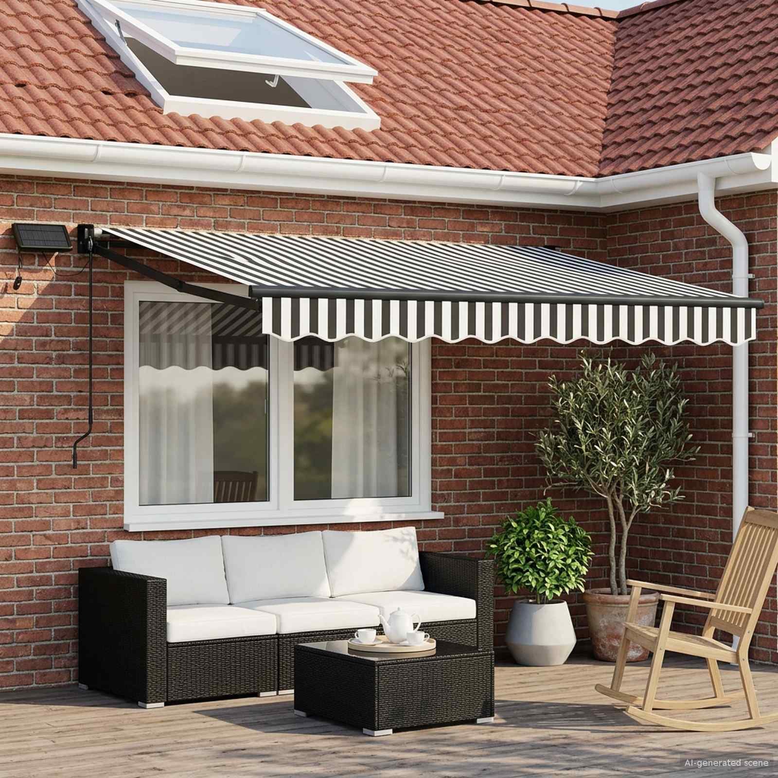 Walplus Electric Aluminium - Anthracite and White - 350 x 250 cm - Anthracite Fr