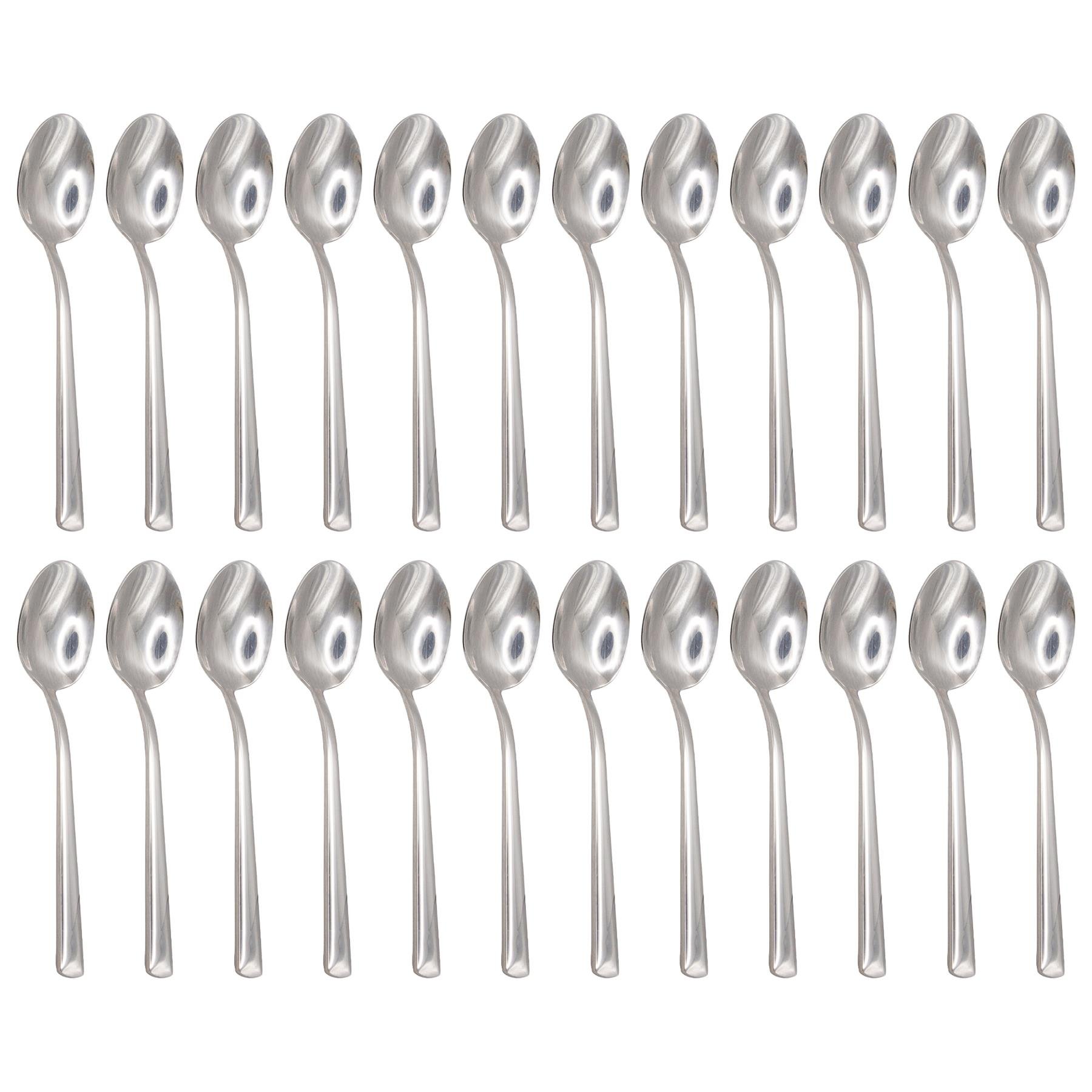 Argon Tableware Tondo Stainless Steel Teaspoons - Pack of 24