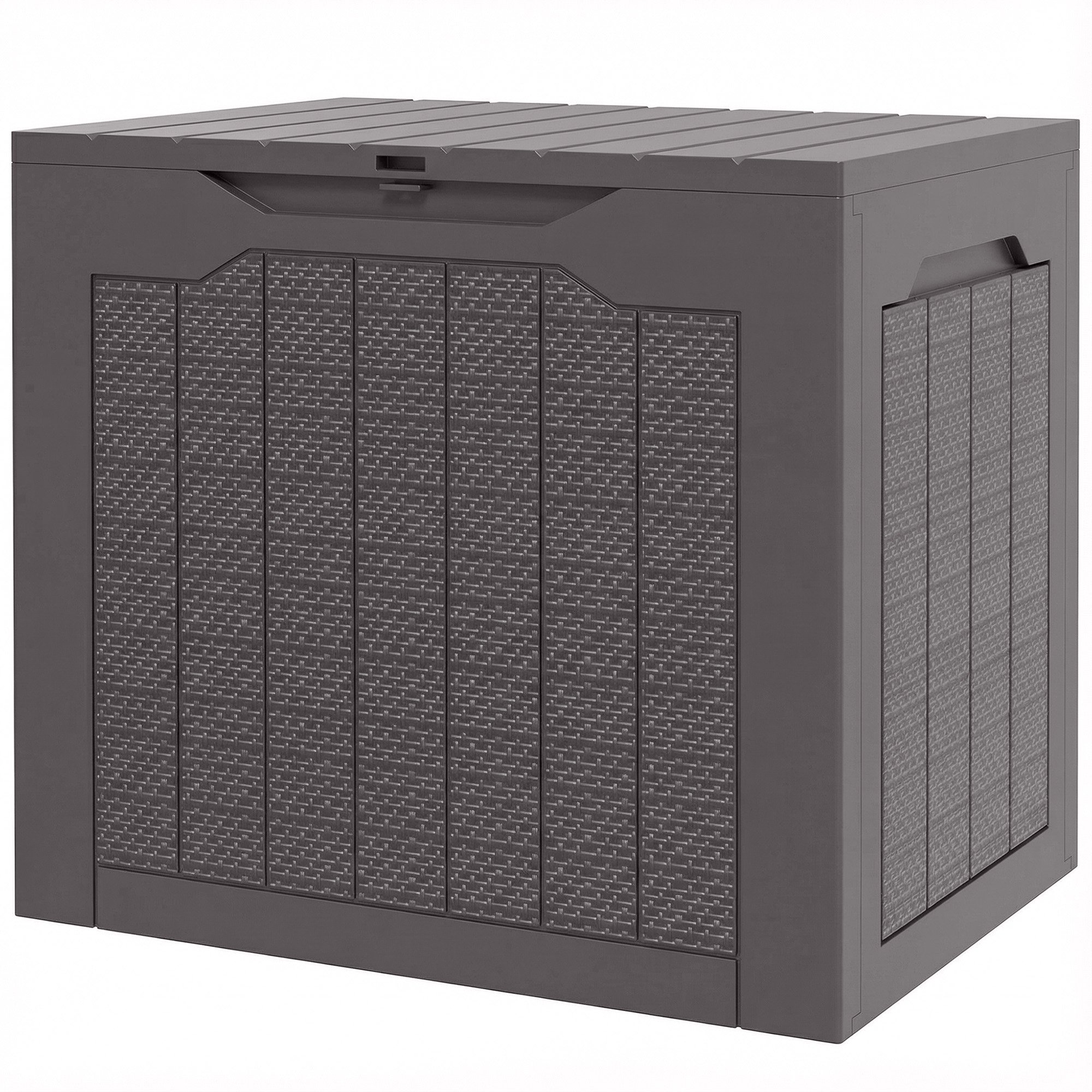 Outsunny Waterproof Garden Storage Box - Brown