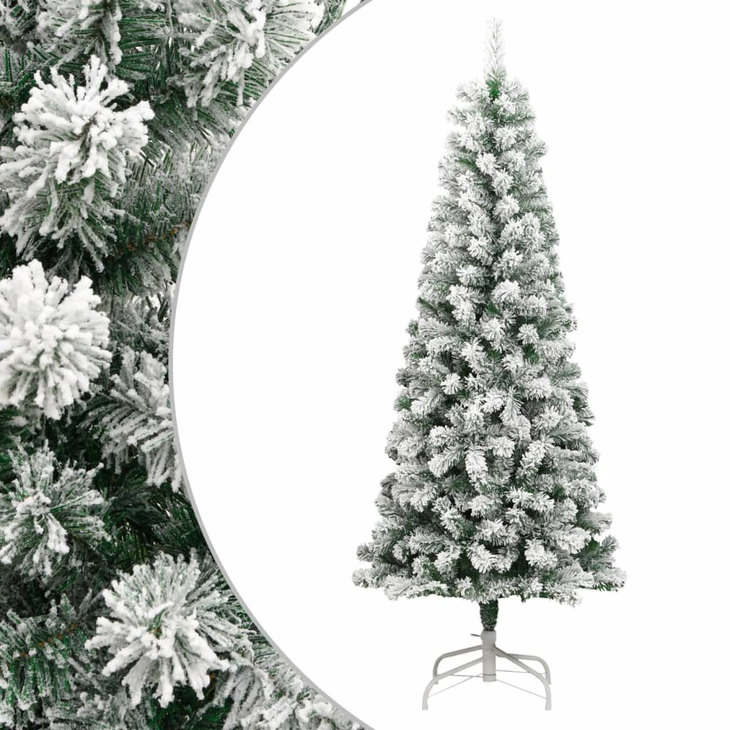 Walplus 952 Branch Tips Hinged Artificial Christmas Tree - White - 240 cm