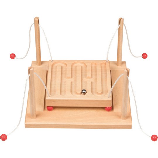 Goki Wooden Ball Parkour Skill Labyrinth Maze Activity Game