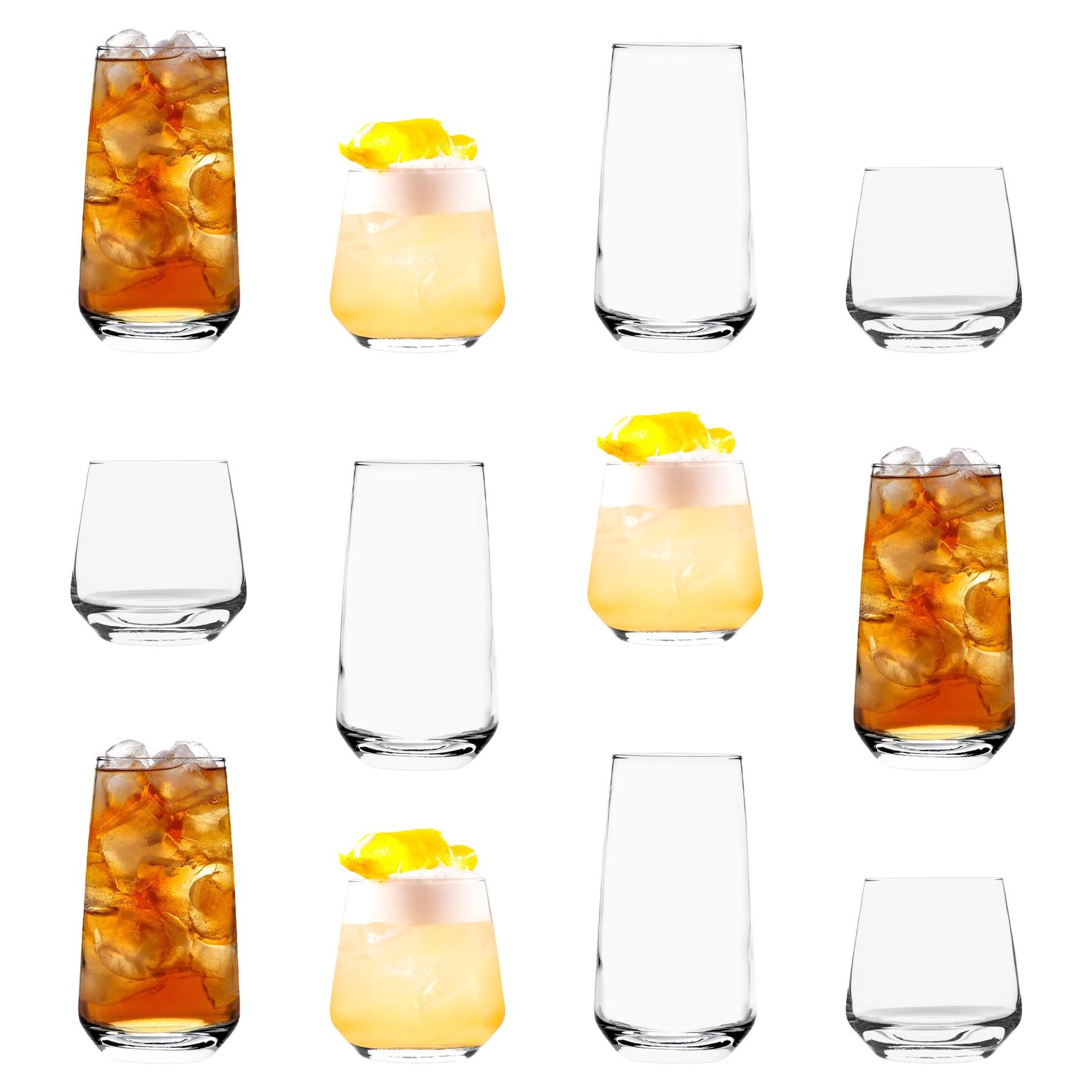 Argon Tableware 12 Piece Tallo Glassware Set - Clear
