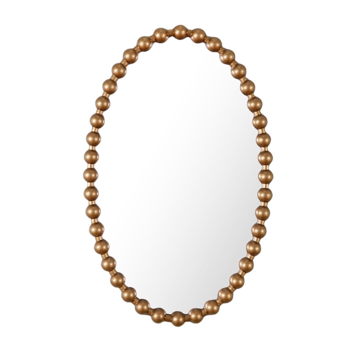 HomeGardenDirect Como Oval Framed Wall Mirror - Antique Gold