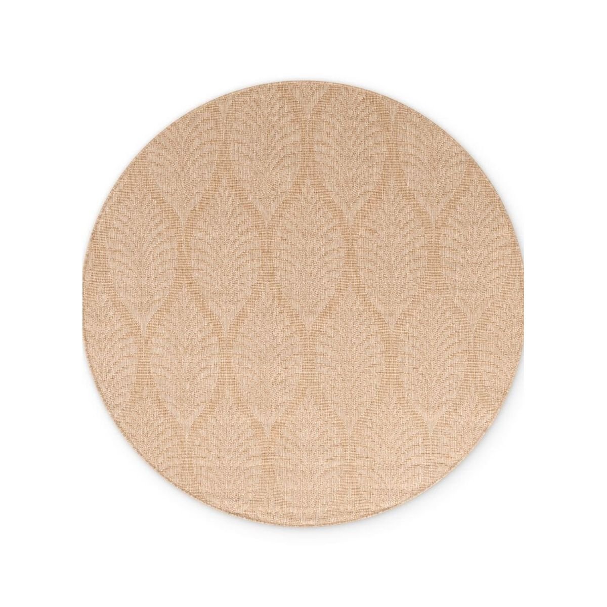Hanse Home Beige Reversible Liora Indoor Outdoor Trellis Round Rug - 160cm