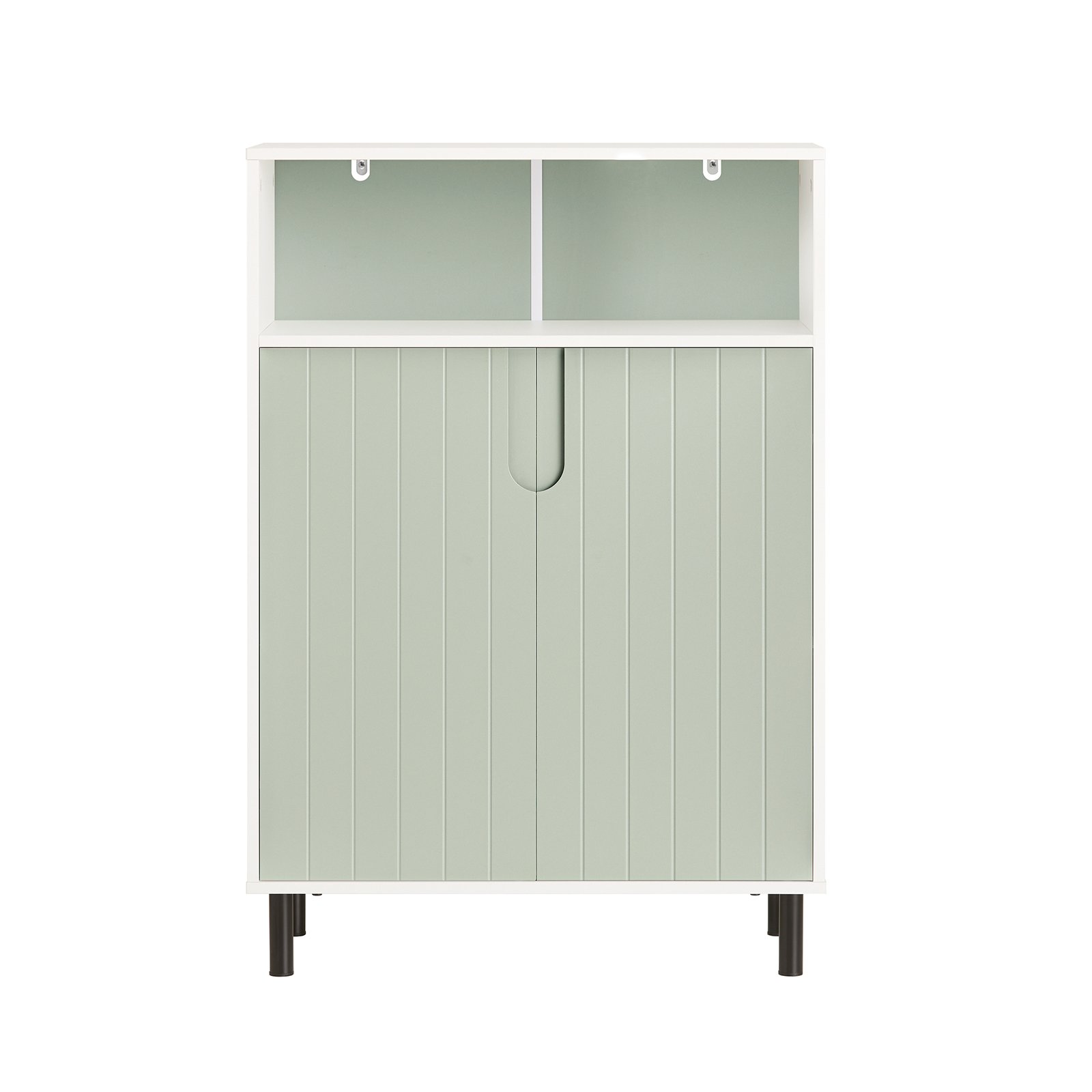 SoBuy 2 Door 1 Tier Storage Cabinet - Light Green