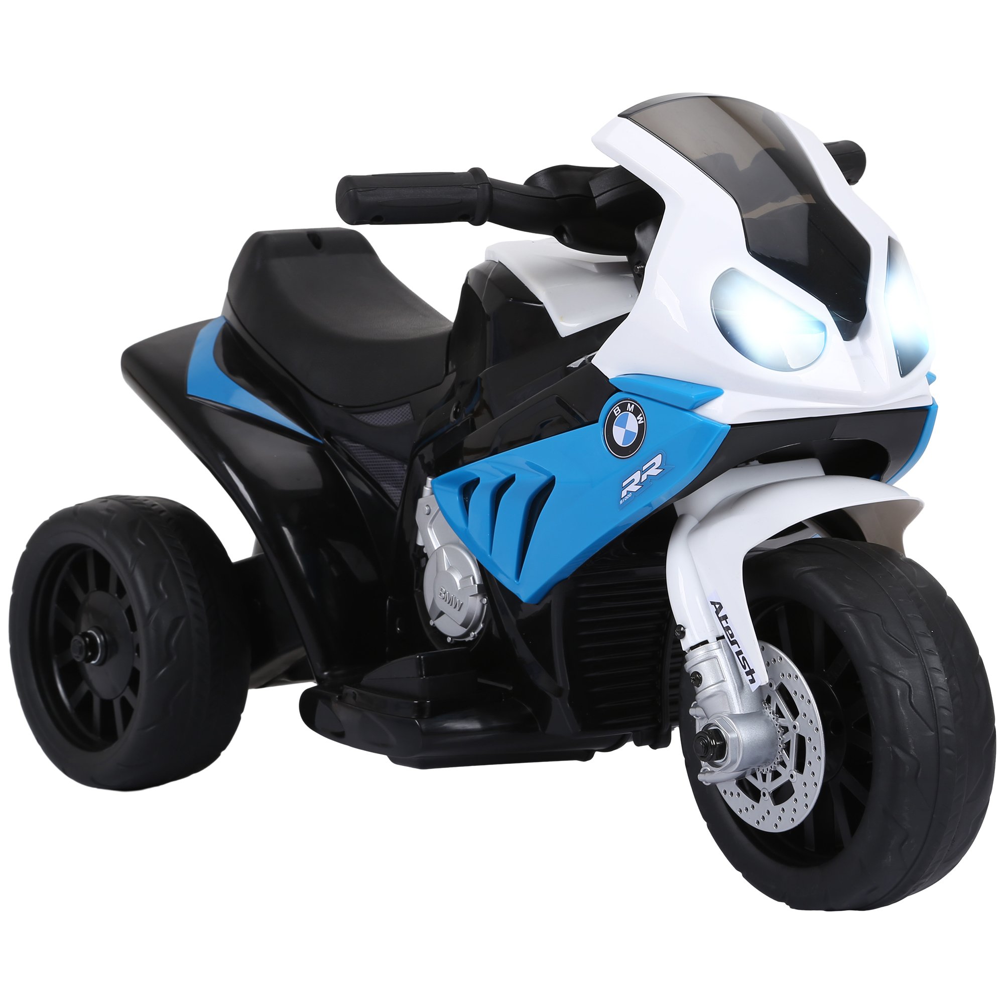 HOMCOM BMW S1000RR 6V 18 to 36 Months 3 Wheel Electric Ride on Motorbike – Blue