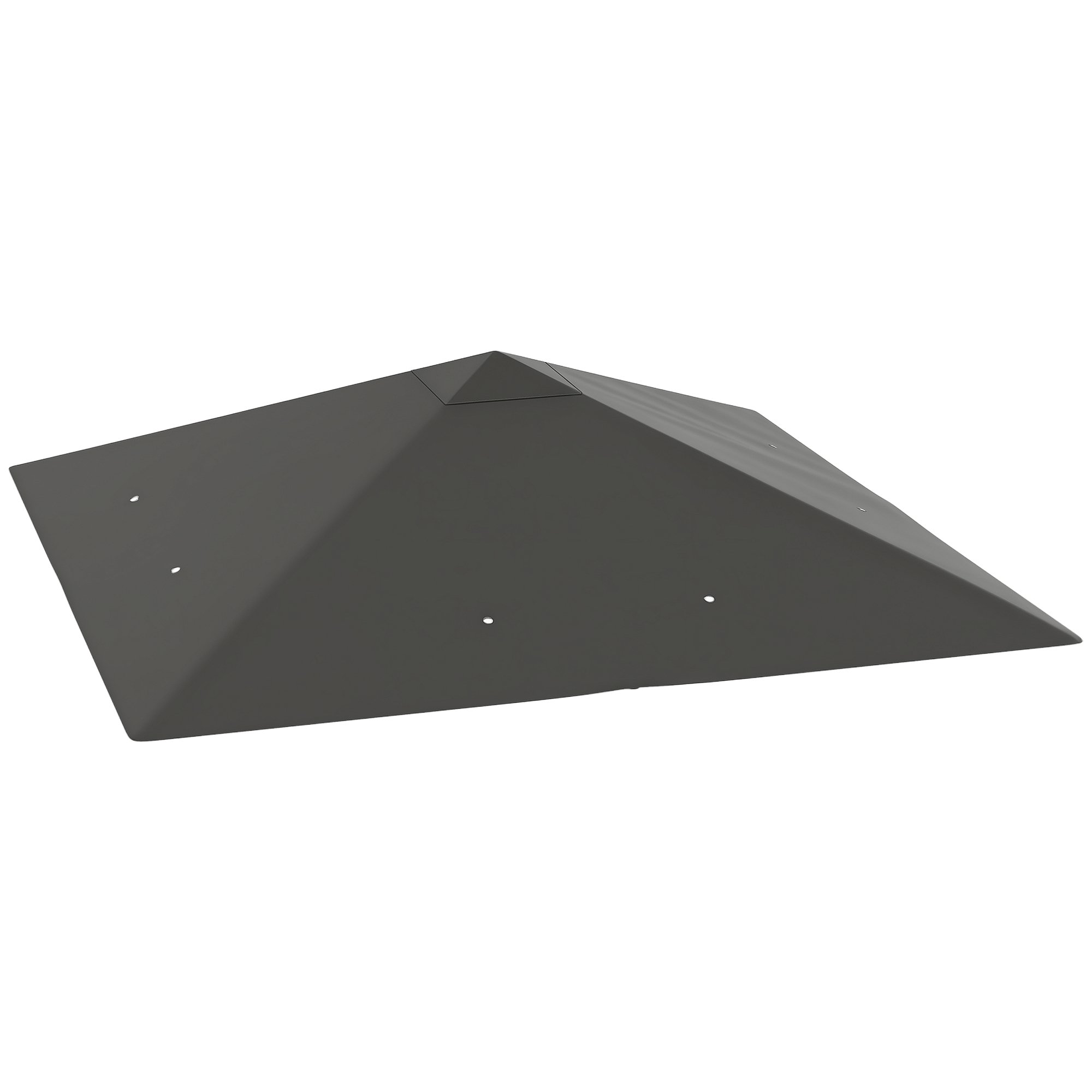 Outsunny Garden Gazebo Canopy Cover with Drain Holes Top Cover Only - Grey