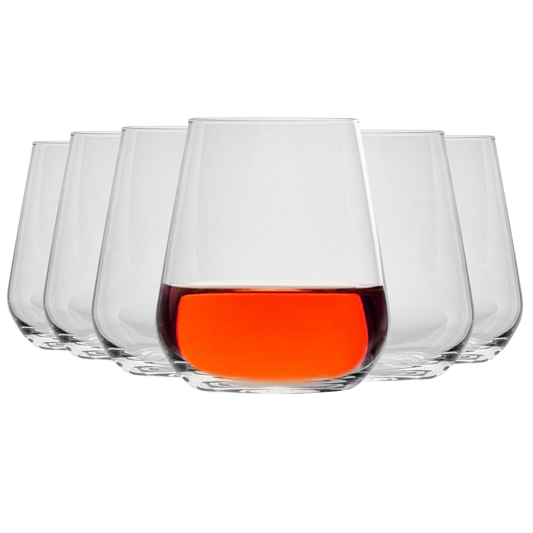Bormioli Rocco Inalto Uno Stemless Wine Glasses -  Pack of 24