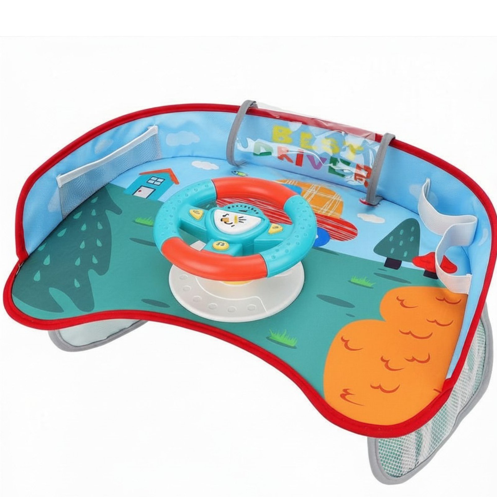 deAO Kids Steering Wheel Toy With Lights And Music