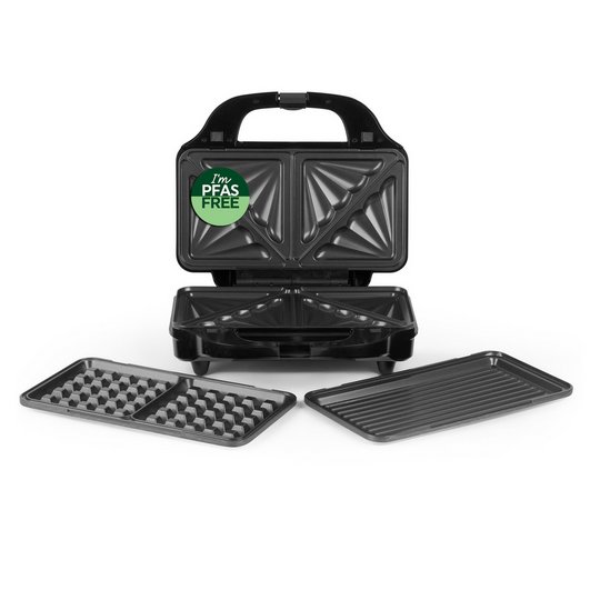 Salter Kuro XL 3-in-1 Snack Maker PFAS-Free - Black