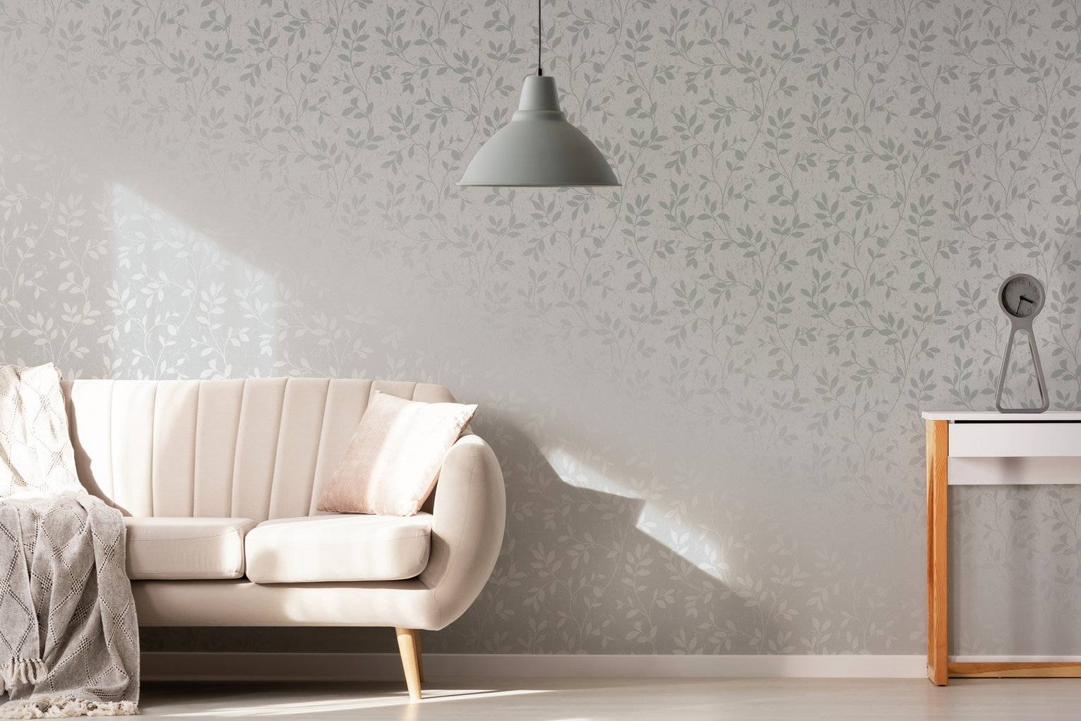 Superfresco Milan Trail Silver Wallpaper