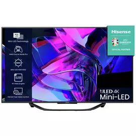 Hisense 55 Inch 55U7KQTUK Smart 4K 144Hz UHD HDR Mini LED TV