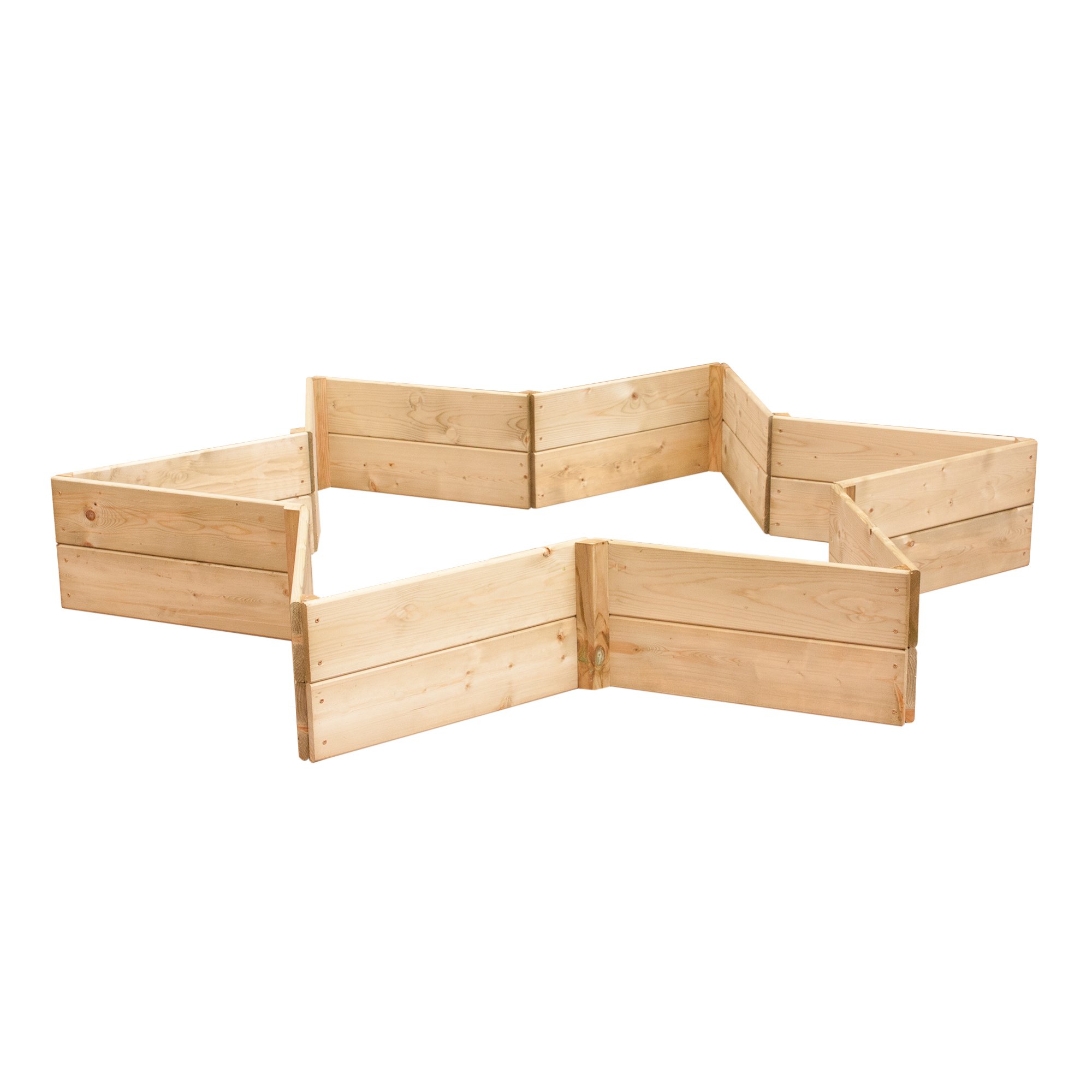 Greena Star Shaped Raised Bed 60cm each side, 30cm High