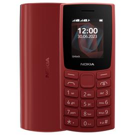 SIM Free Nokia 105 Mobile Phone - Red