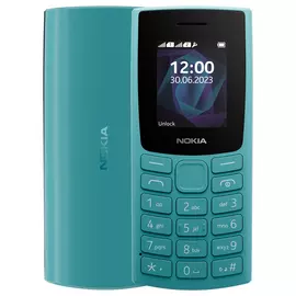 SIM Free Nokia 105 Mobile Phone - Cyan