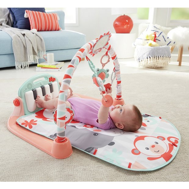 Buy Fisher-Price Deluxe Kick & Play Pink Piano Gym | Playmats and gyms | Argos