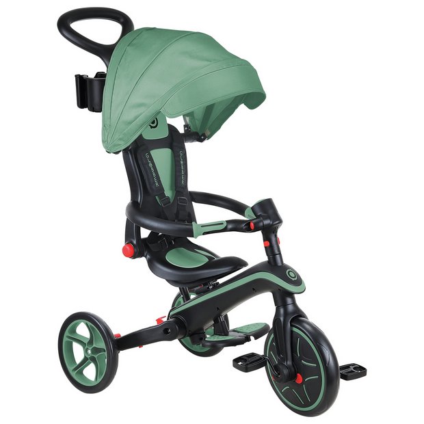 Buy Globber 4 in 1 Explorer Foldable Trike Olive Green Trikes Argos