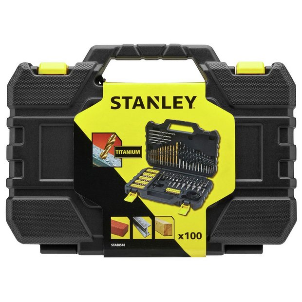 Stanley drill on sale bit set