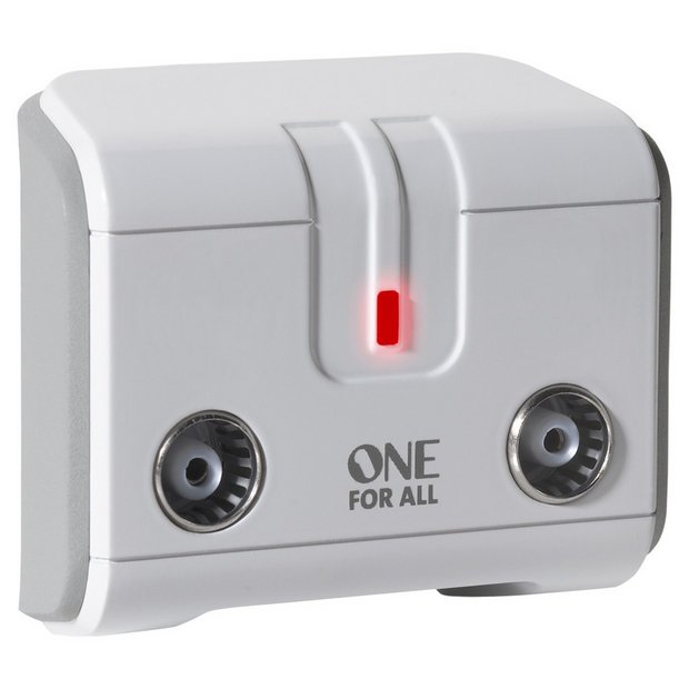 noir Booster de Signal One For All SV9620 Amplificateur de signal TV 2-way de One For All 