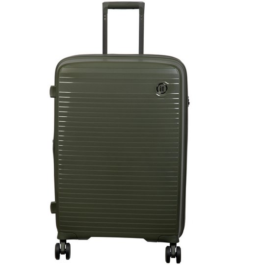 it Luggage Hard Light Weight Expand Cabin 8 Wheel Suitcase - Olive
