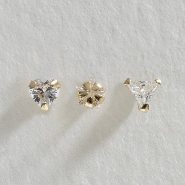 9 carat gold sales nose studs